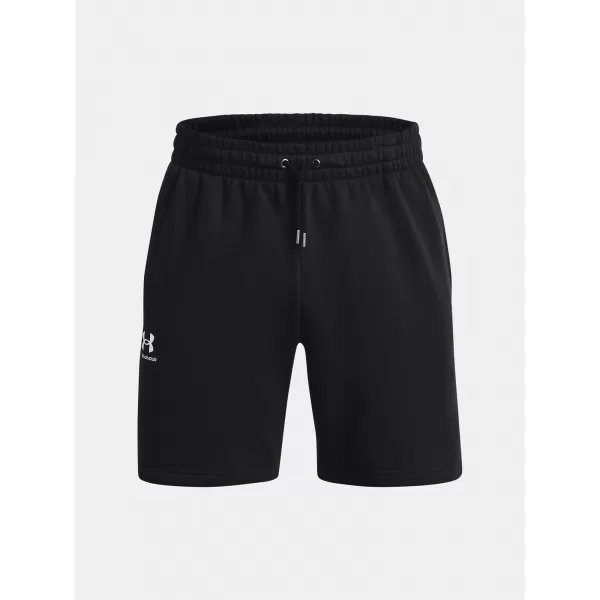  Pánské kraťasy UNDER ARMOUR ESSENTIAL FLEECE SHORTS 1380377-001 ČERNÁ 