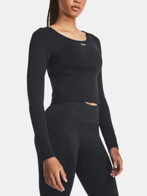 Dámské triko UNDER ARMOUR TRAIN SEAMLESS LS 1379150-001 ČERNÁ