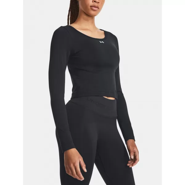  Dámské triko UNDER ARMOUR TRAIN SEAMLESS LS 1379150-001 ČERNÁ 
