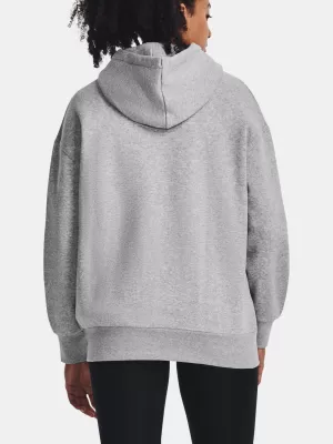 Dámská mikina UNDER ARMOUR ESSENTIAL FLC OS HOODIE 1379495-012 ŠEDÁ