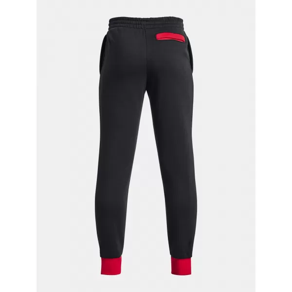  Chlapecké tepláky UNDER ARMOUR RIVAL FLEECE SCRIPT JGRS 1379789-001 ČERNÁ 