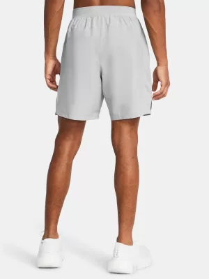 Pánské kraťasy UNDER ARMOUR LAUNCH 7 UNLINED SHORTS 1382622-011 ŠEDÁ