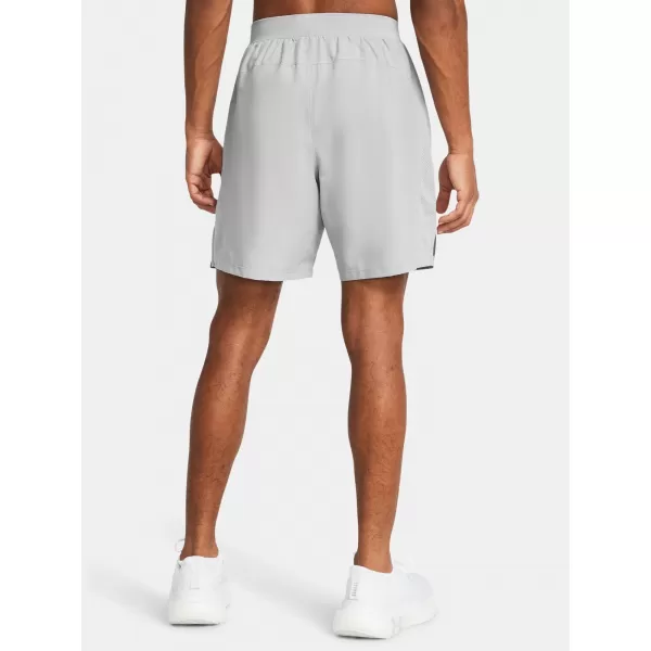  Pánské kraťasy UNDER ARMOUR LAUNCH 7 UNLINED SHORTS 1382622-011 ŠEDÁ 