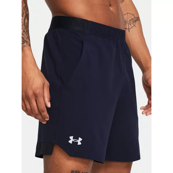  Pánské kraťasy UNDER ARMOUR VANISH WOVEN 6IN SHORTS 1373718-410 MODRÁ 