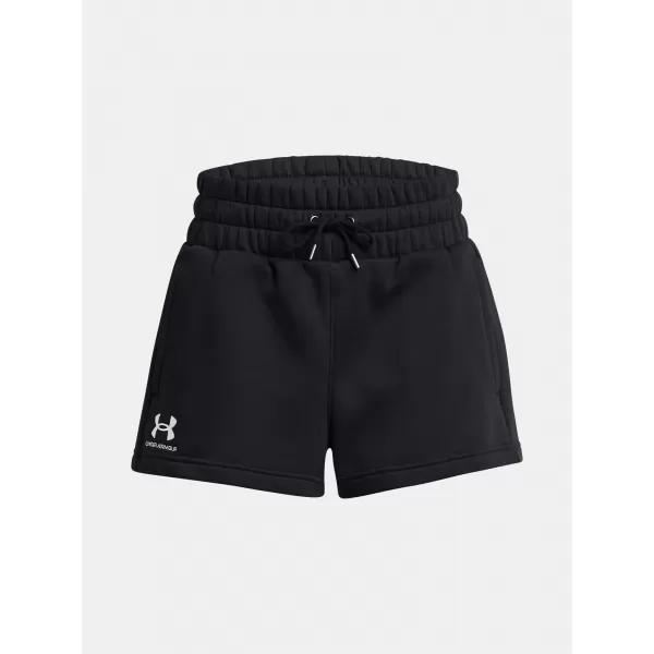  Dámské kraťasy UNDER ARMOUR ICON FLEECE BOXER SHORTS 1382725-001 ČERNÁ 