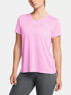 Dámské triko UNDER ARMOUR TECH SSV- TWIST 1384227-638 RŮŽOVÁ