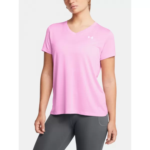  Dámské triko UNDER ARMOUR TECH SSV- TWIST 1384227-638 RŮŽOVÁ 
