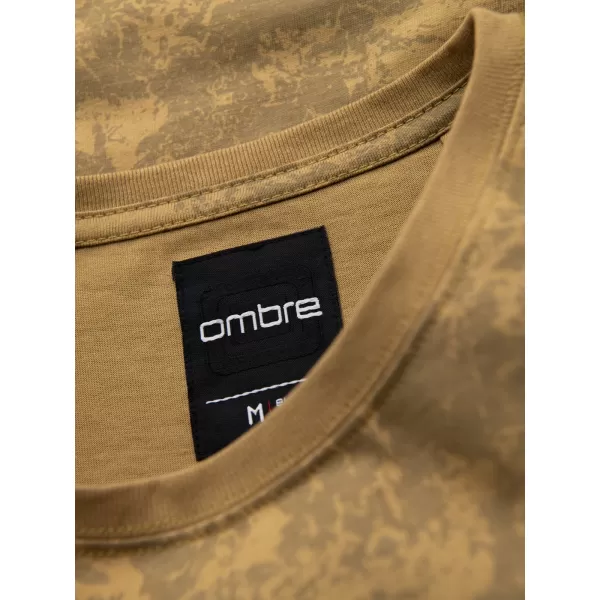  Pánské triko OMBRE OM-TSFP-0223 OLIVE 