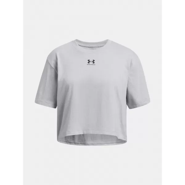  Dívčí triko UNDER ARMOUR RIVAL SS 1389755-011 ŠEDÁ 
