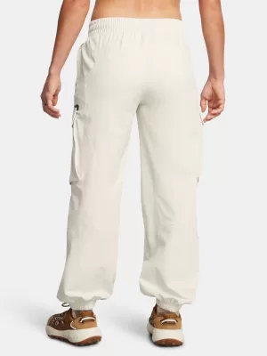 Dámské sportovní kalhoty UNDER ARMOUR UNSTOPPABLE CARGO PANT 1386481-110 BÍLÁ