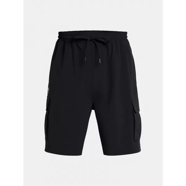  Pánské kraťasy UNDER ARMOUR VIBE WOVEN CARGO SHORT 1386560-001 ČERNÁ 