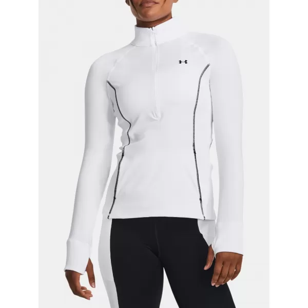  Dámské triko UNDER ARMOUR TRAIN CW 1/2 ZIP 1379886-100 BÍLÁ 