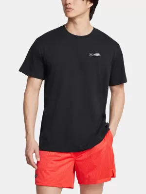 Pánské triko UNDER ARMOUR HW ARMOUR LABEL SS 1382831-001 ČERNÁ