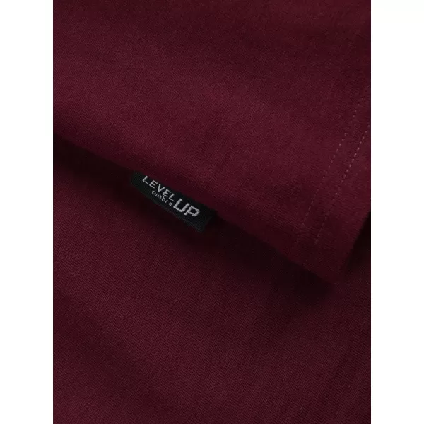  Pánské triko OMBRE OM-TSPT-0154 MAROON 