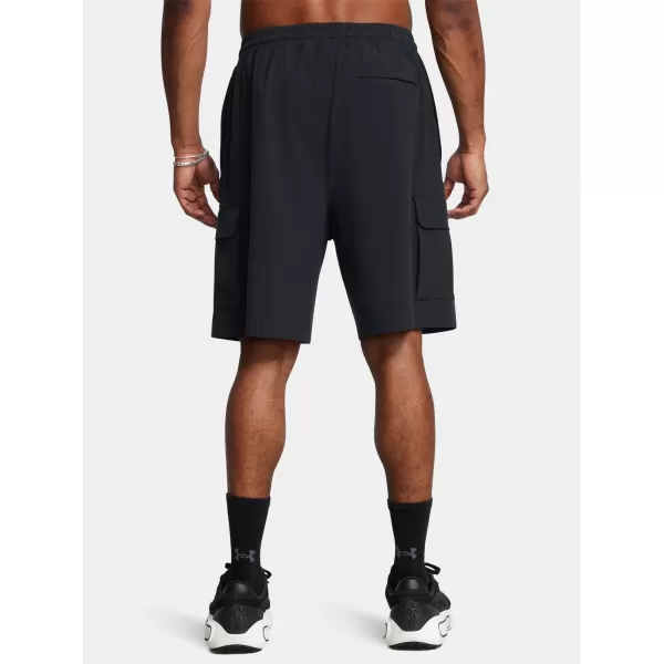  Pánské kraťasy UNDER ARMOUR VIBE WOVEN CARGO SHORT 1386560-001 ČERNÁ 