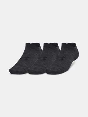 Ponožky UNDER ARMOUR ESSENTIAL NO SHOW (3 PÁRY) 1382623-001 ČERNÁ