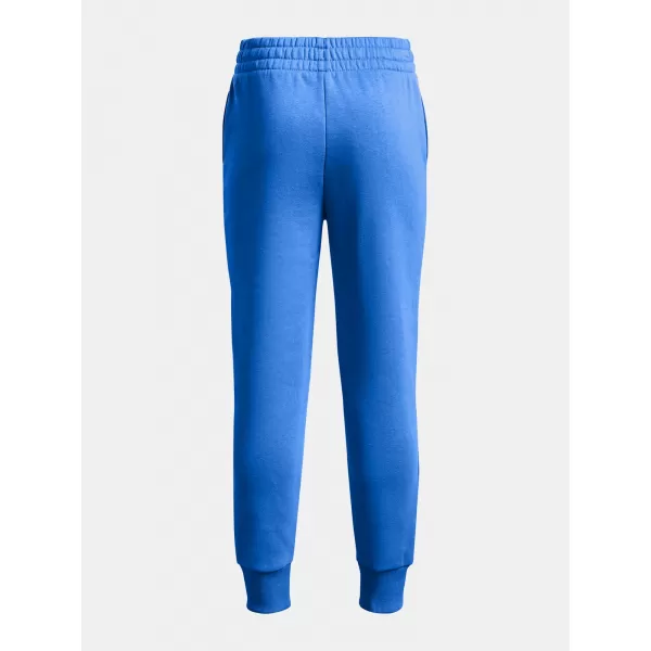  Dívčí tepláky UNDER ARMOUR RIVAL FLEECE JOGGERS 1379525-464 MODRÁ 