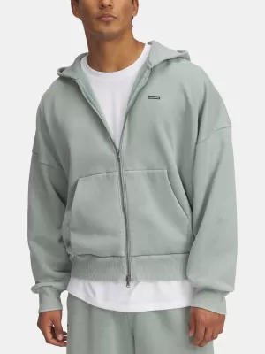 Pánská mikina UNDER ARMOUR ICON HWT FLEECE WASH FZ 6000651-348 ZELENÁ