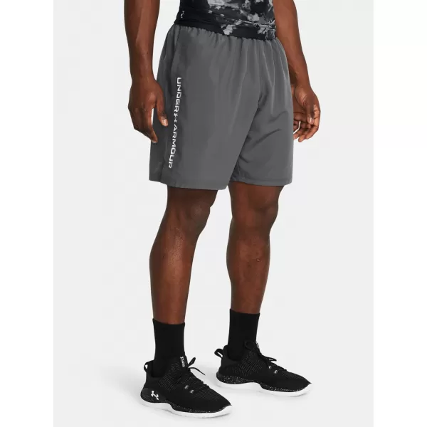  Pánské kraťasy UNDER ARMOUR WOVEN WDMK SHORTS 1383356-025 ŠEDÁ 