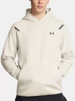 Pánská mikina UNDER ARMOUR UNSTOPPABLE FLC HD EU 1389350-110 BÍLÁ