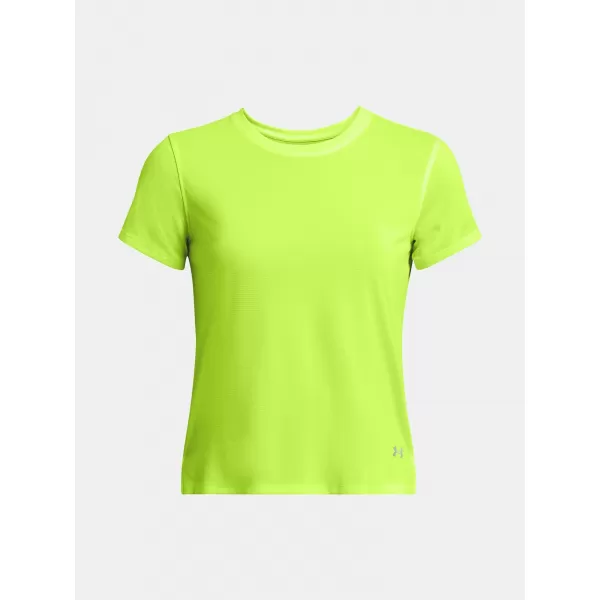  Dámské triko UNDER ARMOUR LAUNCH SHORTSLEEVE 1382434-731 ZELENÁ 