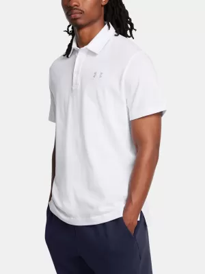 Pánské triko UNDER ARMOUR ICON POLO 1386608-100 BÍLÁ
