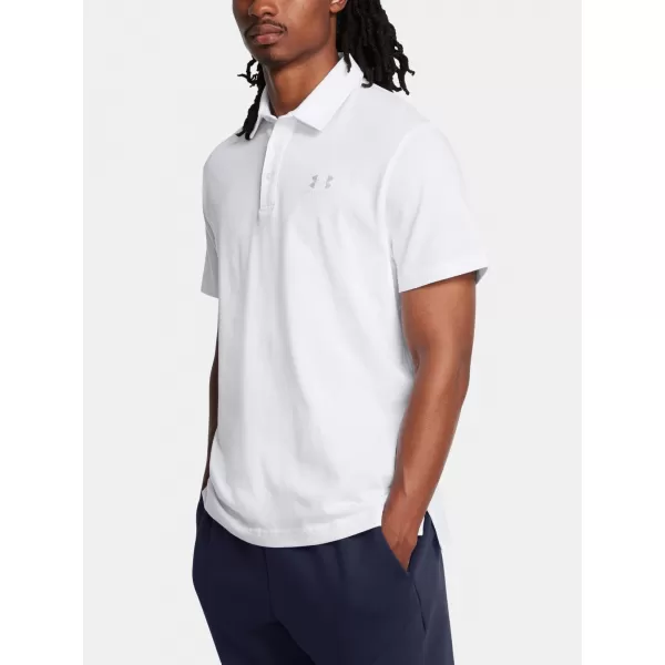  Pánské triko UNDER ARMOUR ICON POLO 1386608-100 BÍLÁ 