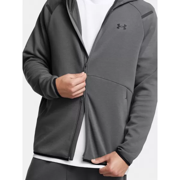  Pánská mikina UNDER ARMOUR UNSTOPPABLE FLC FZ HD EU 1389352-025 ŠEDÁ 