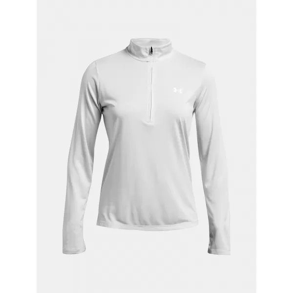  Dámská mikina UNDER ARMOUR TECH 1/2 ZIP- TWIST 1384225-014 ŠEDÁ 