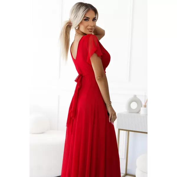 Dámské šaty NUMOCO NASTIA 562-7 ČERVENÁ 