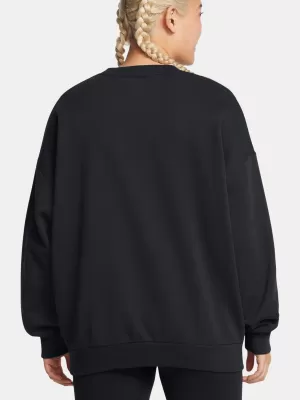 Dámská mikina UNDER ARMOUR RIVAL FLEECE OS CREW 1386463-001 ČERNÁ