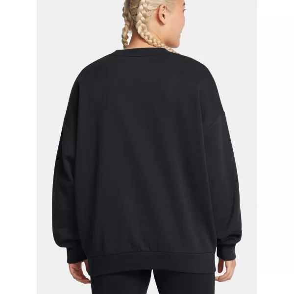  Dámská mikina UNDER ARMOUR  RIVAL FLEECE OS CREW ČERNÁ 
