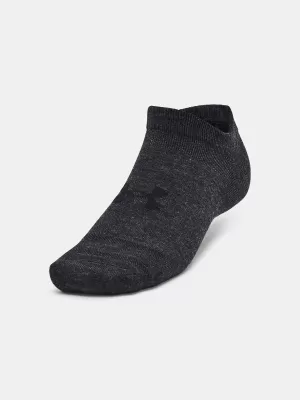 Ponožky UNDER ARMOUR ESSENTIAL NO SHOW (3 PÁRY) 1382623-001 ČERNÁ