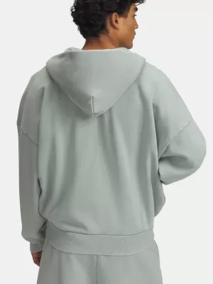 Pánská mikina UNDER ARMOUR ICON HWT FLEECE WASH FZ 6000651-348 ZELENÁ
