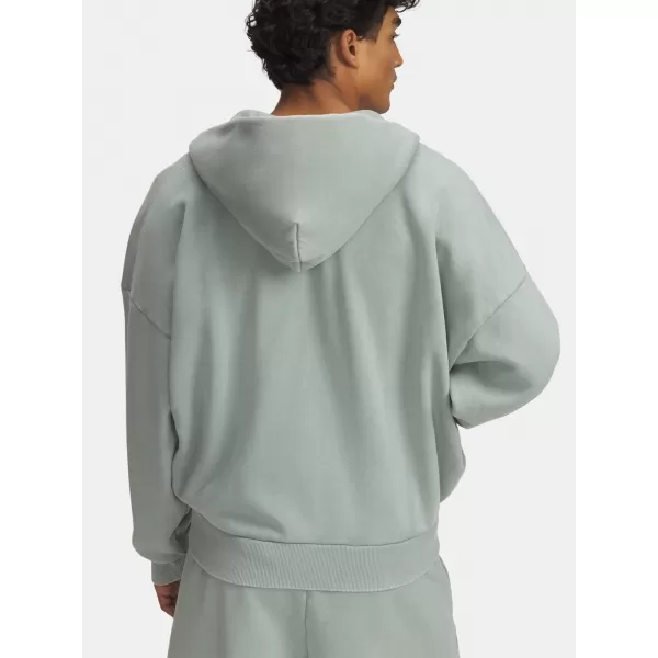  Pánská mikina UNDER ARMOUR ICON HWT FLEECE WASH FZ 6000651-348 ZELENÁ 