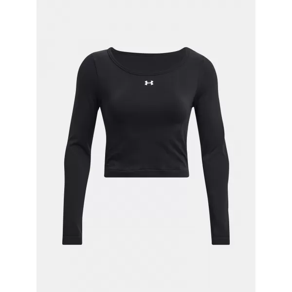  Dámské triko UNDER ARMOUR TRAIN SEAMLESS LS 1379150-001 ČERNÁ 