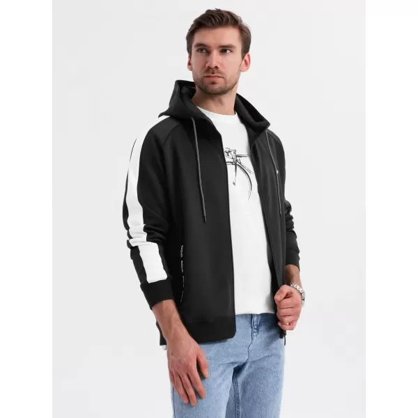  Pánská mikina OMBRE OM-SSZP-0210 BLACK 