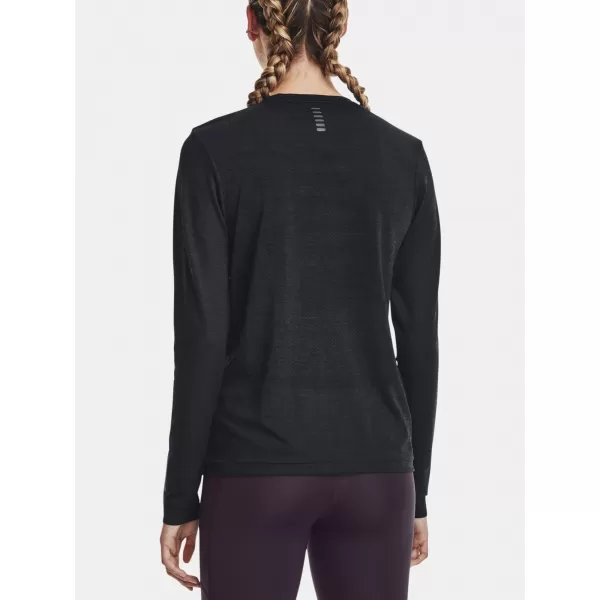  Dámské triko UNDER ARMOUR SEAMLESS STRIDE LS 1375699-001 ČERNÁ 