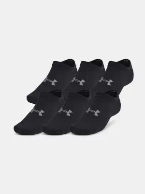 Ponožky UNDER ARMOUR ESSENTIAL NO SHOW (6 PÁRŮ) 1382611-001 ČERNÁ