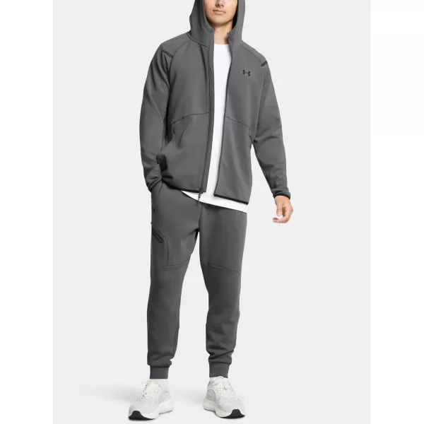  Pánská mikina UNDER ARMOUR UNSTOPPABLE FLC FZ HD EU 1389352-025 ŠEDÁ 