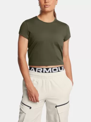 Dámské triko UNDER ARMOUR MERIDIAN BABY TEE 1387729-390 ZELENÁ