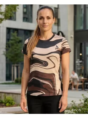 Dámské funkční triko premium ALTISPORT VOJ/ALW099TR01 HNĚDÁ