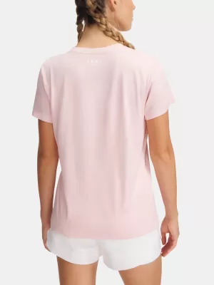 Dámské triko UNDER ARMOUR TECH SSV- TWIST 1384227-647 RŮŽOVÁ