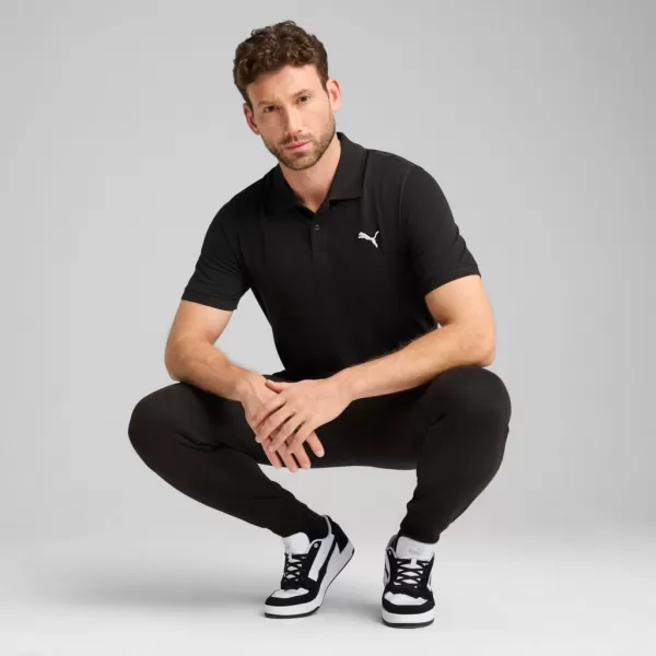  Pánské triko s límečkem PUMA ESS PIQUE POLO 682554-01 ČERNÁ 