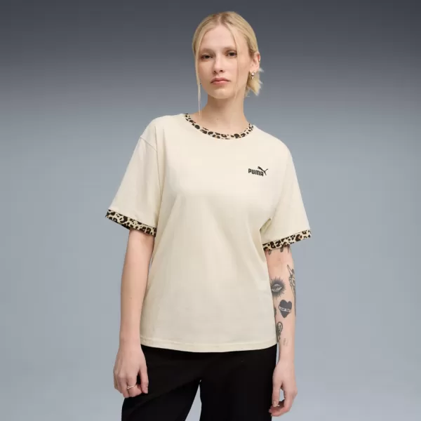  Dámské triko PUMA ESS GRAPHIC ANIMAL RELAXED TEE 688082-87 BÍLÁ 