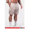 NEBBIA Washed volné cargo šortky LEGACY 787 LIGHT GREY