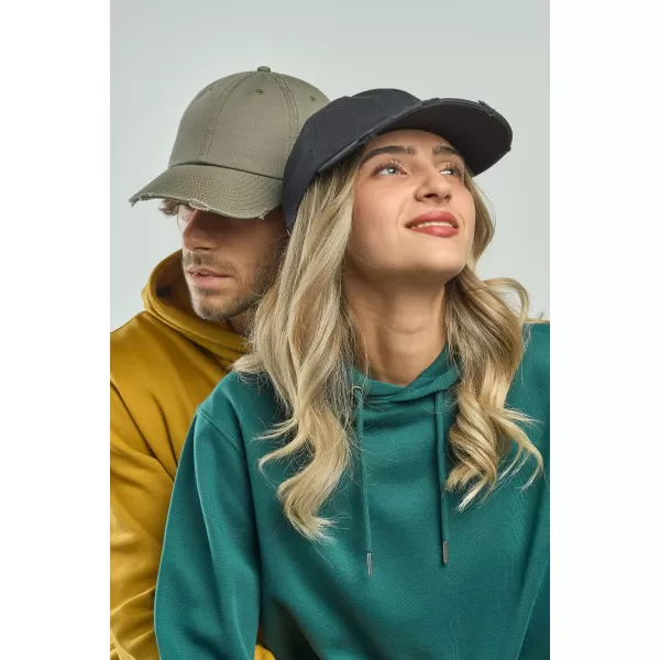  Čepice Atlantis | Dad Hat Destroyed-S OLIVE 