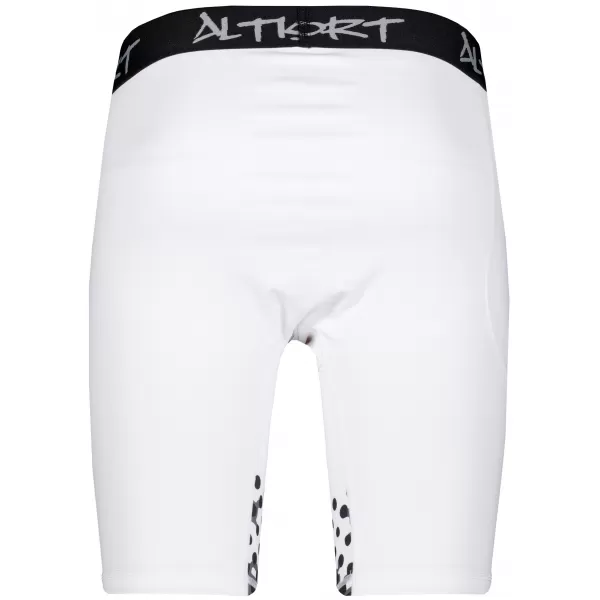  Pánské sportovní legíny nad kolena premium ALTISPORT VOJ/ALM109LEG02 BÍLÁ 