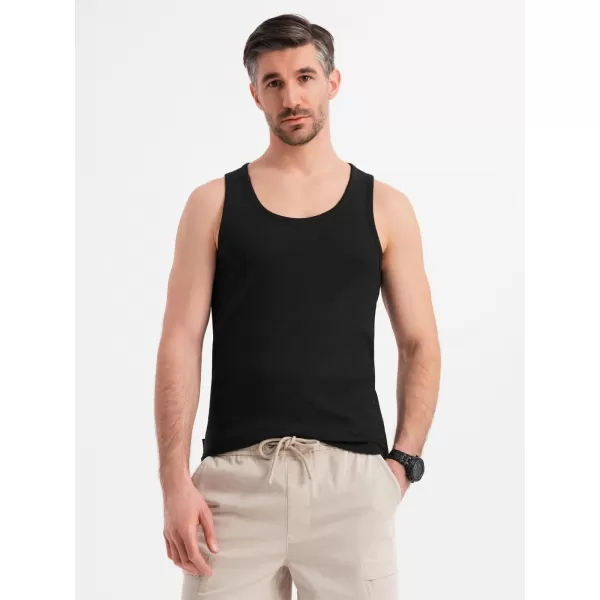  Pánské triko OMBRE OM-TSBT-0239 BLACK 