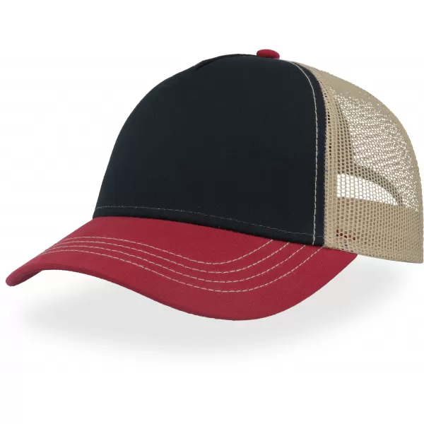  Čepice Atlantis | Rapper Canvas-S NAVY/BURGUNDY/KHAKI 